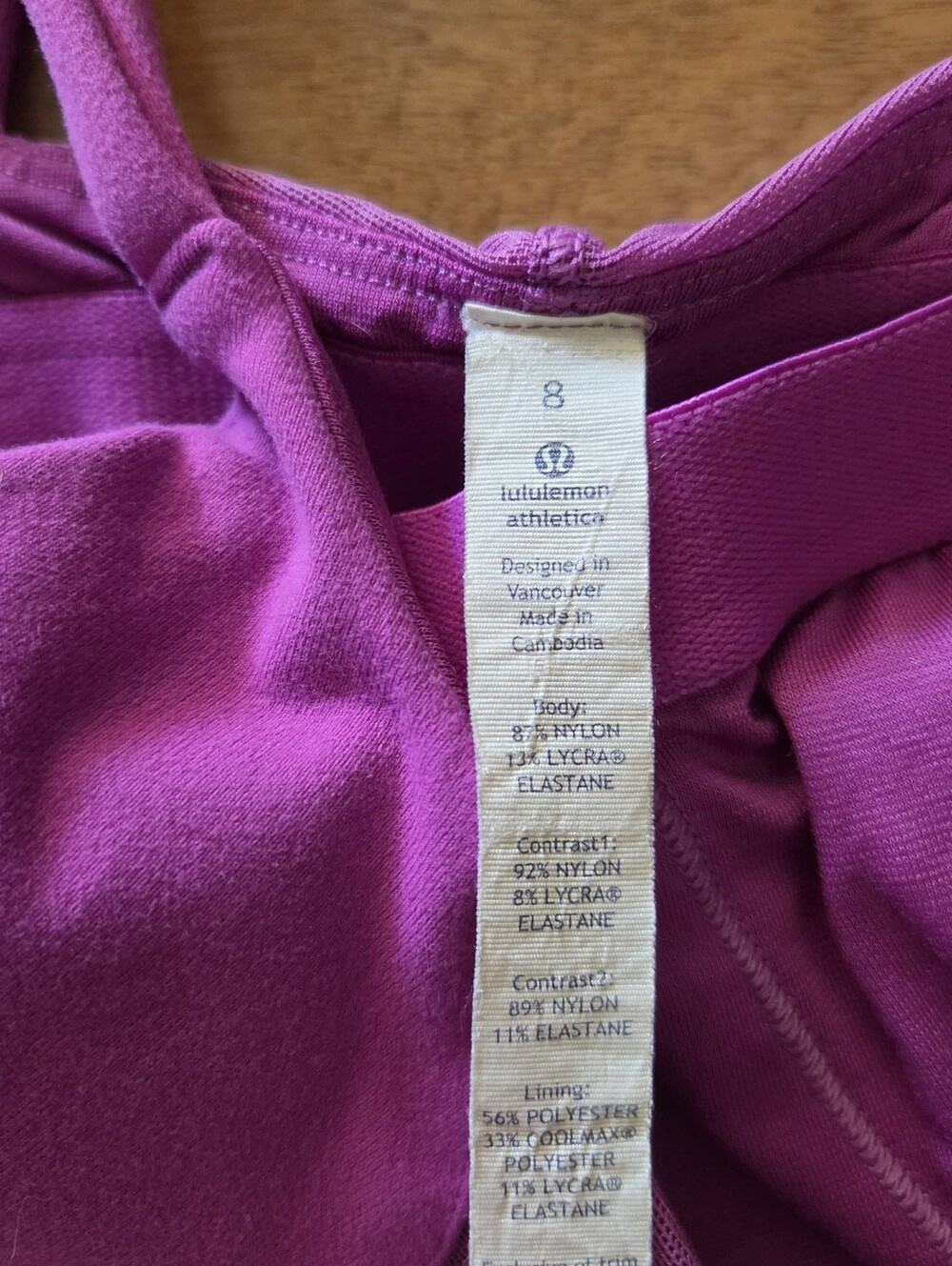 lululemon athletica Vibrant Magenta Mesh-Panel Tank - Picture 4 of 5